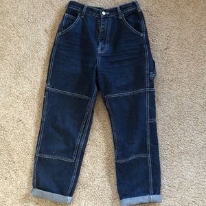 Brandy Melville jeans with white stitching